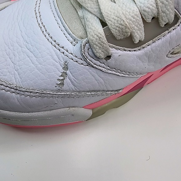 Jordan 5 Retro Low Crafted For Her Desert Pink White Sneaker DX4390-116 Kid 6.5Y - Picture 10 of 10